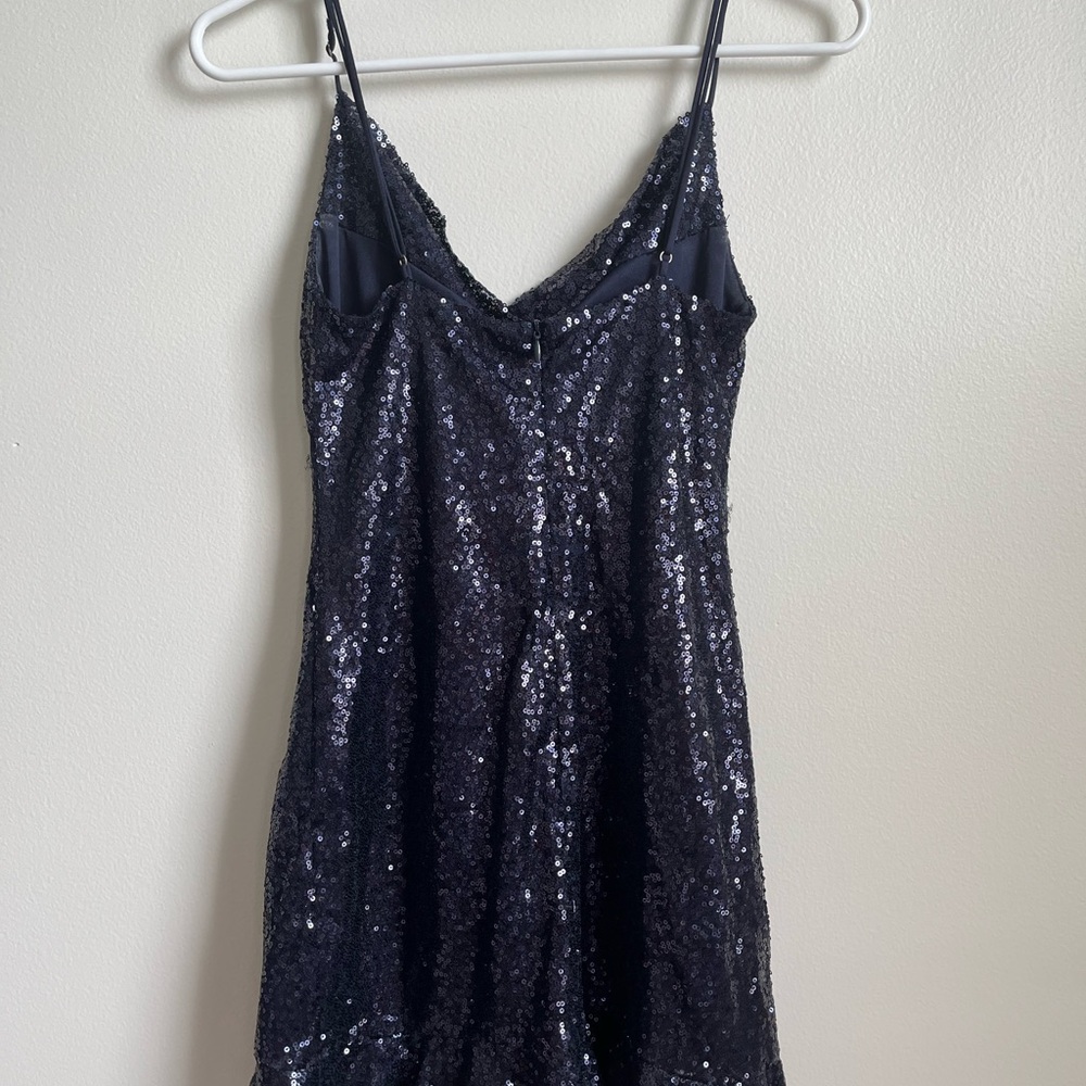 Lucy in the Sky Navy Sequin Dress - Picture 2 of 3